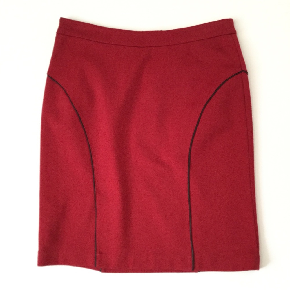 Kensie dark red and black pencil skirt size 10